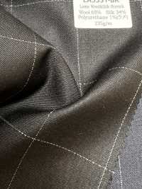 LA5531-BK Klassisches in Japan hergestelltes Seiden-Lamé-Woll-Stretch-Karo Schwarz[Textil] HOSOI SYOJI Weitere Fotos