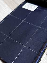 LA5531-NV Klassisches Made in Japan Seiden-Lamé-Woll-Stretch-Karo Marineblau[Textil] HOSOI SYOJI Weitere Fotos