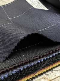 LA5531-NV Klassisches Made in Japan Seiden-Lamé-Woll-Stretch-Karo Marineblau[Textil] HOSOI SYOJI Weitere Fotos