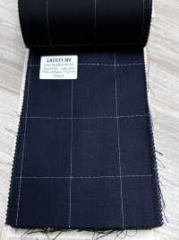 LA5531-NV Klassisches Made in Japan Seiden-Lamé-Woll-Stretch-Karo Marineblau[Textil] HOSOI SYOJI Weitere Fotos