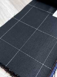 LA5531-GR Klassisches Made in Japan Seiden-Lame-Woll-Stretch-Karo Grün[Textil] HOSOI SYOJI Weitere Fotos
