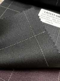 LA5531-GR Klassisches Made in Japan Seiden-Lame-Woll-Stretch-Karo Grün[Textil] HOSOI SYOJI Weitere Fotos