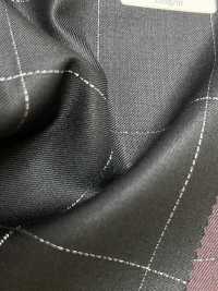 LA5531-GR Klassisches Made in Japan Seiden-Lame-Woll-Stretch-Karo Grün[Textil] HOSOI SYOJI Weitere Fotos