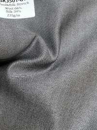 SK3501-GY Standardmäßiger in Japan hergestellter Seiden-Woll-Stretch in Grau[Textil] HOSOI SYOJI Weitere Fotos