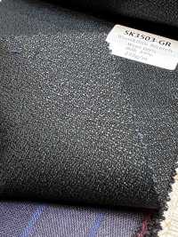 SK3503-GR Standard japanischer Seiden-Woll-Stretch Grün[Textil] HOSOI SYOJI Weitere Fotos
