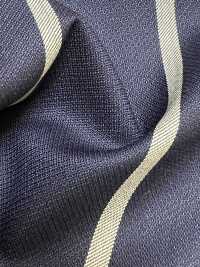 SK3523-NV Klassischer, in Japan hergestellter Streifenstoff aus Seide und Wolle, Marineblau[Textil] Weitere Fotos