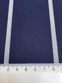 SK3523-NV Klassischer, in Japan hergestellter Streifenstoff aus Seide und Wolle, Marineblau[Textil] Weitere Fotos