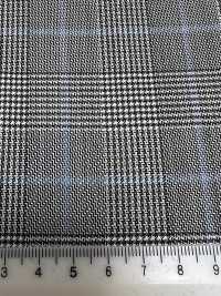 SK3532-GY Klassischer in Japan hergestellter dehnbarer Karostoff aus Seide und Wolle Grau[Textil] Weitere Fotos