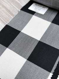 SK3535-WT Klassischer in Japan hergestellter Seiden-Woll-Stretch-Karostoff Weiß[Textil] Weitere Fotos