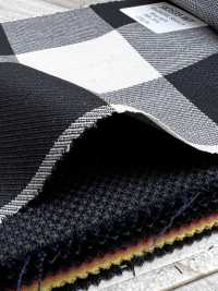 SK3535-WT Klassischer in Japan hergestellter Seiden-Woll-Stretch-Karostoff Weiß[Textil] Weitere Fotos