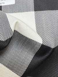 SK3535-WT Klassischer in Japan hergestellter Seiden-Woll-Stretch-Karostoff Weiß[Textil] Weitere Fotos