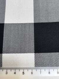 SK3535-WT Klassischer in Japan hergestellter Seiden-Woll-Stretch-Karostoff Weiß[Textil] Weitere Fotos