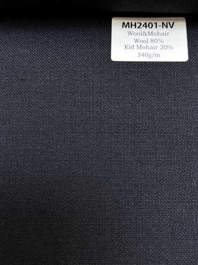 MH2401-NV Standard-Wolle-Mohair-Kammgarn aus japanischer Herstellung (Tonic-Stil) Marineblau
