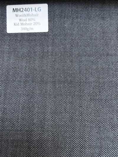 MH2401-LG Standard-Kammgarn aus Wolle und Mohair, in Japan hergestellt (Tonic-Stil), Hellgrau