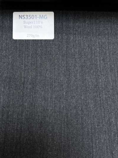 NS3501-MG Klassischer, in Japan hergestellter Super 110's Woll-Stretch, Mittelgrau