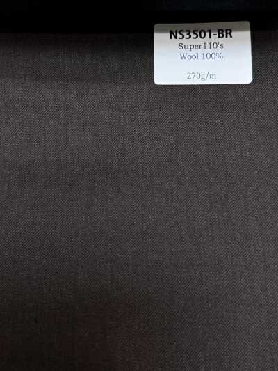 NS3501-BR Standard Hergestellt in Japan Super110’s Woll-Stretch Braun