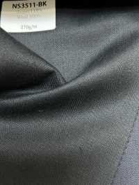 NS3511-BK Standard japanisch hergestellter Super-110er-Wollstretch in Schwarz[Textil] HOSOI SYOJI Weitere Fotos