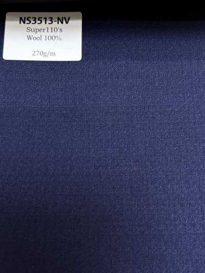 NS3513-NV Standard Hergestellt in Japan Super 110's Woll-Stretch Marineblau