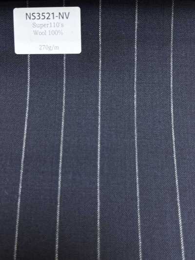 NS3521-NV Klassischer marineblauer Super-110er Wollstretch aus Japan