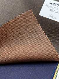 SL4501-OR Klassischer Inlands-Super-110s schillernder Wollstretch Braun/Orange[Textil] HOSOI SYOJI Weitere Fotos