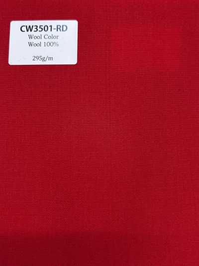 CW3501-RD Standard-Farbkollektion aus japanischer Wolle, Rot