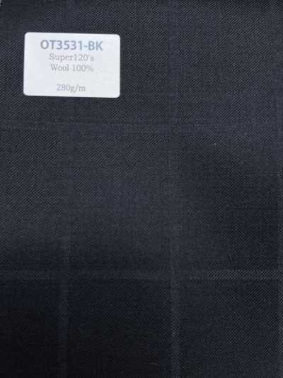 OT3531-BK Standard, in Japan hergestellter Super120's W100 Schwarz