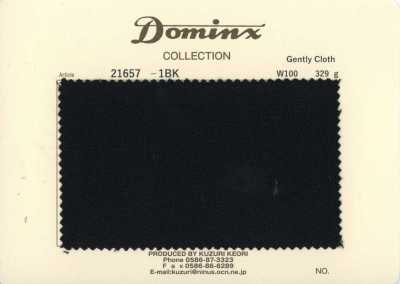 21657-1BK Klassisches sanftes Wolltuch 100% DOMINX (Dominx) Premium-Kollektion Schwarz