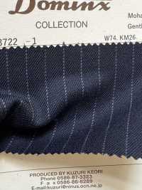23722-1 Klassischer Mohair-Twill, sanfter Stoff, DOMINX Premium-Kollektion, Schwarz[Textil] Kuzuri-Wollstoff (DOMINX) Weitere Fotos