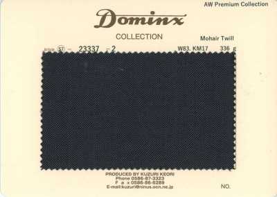 23337-2 Standard-Mohair-Twill DOMINX Premium-Kollektion Anthrazit
