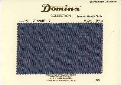 20720JE-7 Standard SummerGentlyCloth 100 % Wolle DOMINX Premium-Kollektion Grau