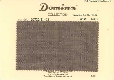 20720JE-13 Standard SummerGentlyCloth 100% Wolle DOMINX Premium-Kollektion Braun