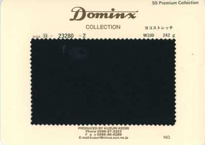 23280-2 Standard-Hosenkollektion mit horizontalem Stretch, 100 % Wolle, DOMINX Premium-Kollektion, Schwarz
