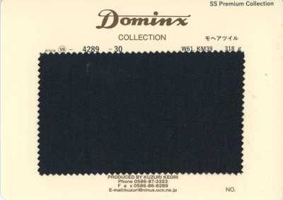 4289-30 Standard Mohair-Twill Kid-Mohair DOMINX Premium-Kollektion Anthrazit