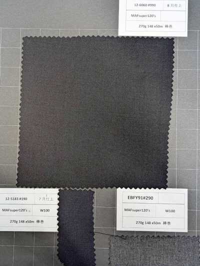 40B800-990 [Begrenzter Bestand] Nikke Textile Stoff MAFsuper120's Schwarz