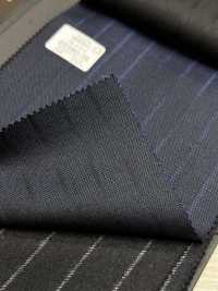 69580-38 26AW HERDREX [Seide & Wolle] Seide Und Wolle Marineblau Mit Schattenstreifen[Textil] Kunishima Co., Ltd. Weitere Fotos