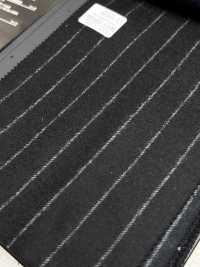 69582-13 26AW HERDREX [Tasmanian Flannel] Seide Und Wolle, Schwarze Streifen[Textil] Kunishima Co., Ltd. Unterfoto