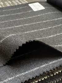 69582-13 26AW HERDREX [Tasmanian Flannel] Seide Und Wolle, Schwarze Streifen[Textil] Kunishima Co., Ltd. Unterfoto