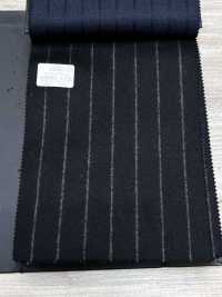 69582-13 26AW HERDREX [Tasmanian Flannel] Seide Und Wolle, Schwarze Streifen[Textil] Kunishima Co., Ltd. Unterfoto