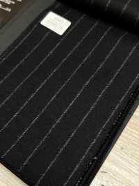 69582-20 26AW HERDREX [Tasmanian Flannel] Seide Und Wolle Marineblau Gestreift[Textil] Kunishima Co., Ltd. Unterfoto