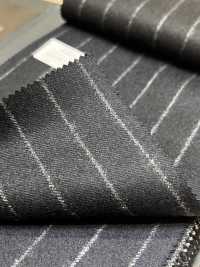 69582-20 26AW HERDREX [Tasmanian Flannel] Seide Und Wolle Marineblau Gestreift[Textil] Kunishima Co., Ltd. Unterfoto