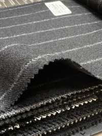 69582-20 26AW HERDREX [Tasmanian Flannel] Seide Und Wolle Marineblau Gestreift[Textil] Kunishima Co., Ltd. Unterfoto