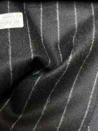 69582-20 26AW HERDREX [Tasmanian Flannel] Seide Und Wolle Marineblau Gestreift[Textil] Kunishima Co., Ltd. Unterfoto