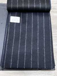 69582-20 26AW HERDREX [Tasmanian Flannel] Seide Und Wolle Marineblau Gestreift[Textil] Kunishima Co., Ltd. Unterfoto
