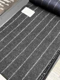 69582-41 26AW HERDREX [Tasmanian Flannel] Seide Und Wolle, Anthrazitfarbene Streifen[Textil] Kunishima Co., Ltd. Unterfoto