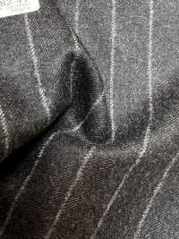69582-41 26AW HERDREX [Tasmanian Flannel] Seide Und Wolle, Anthrazitfarbene Streifen[Textil] Kunishima Co., Ltd. Unterfoto