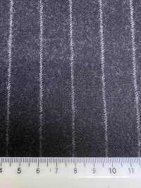 69582-41 26AW HERDREX [Tasmanian Flannel] Seide Und Wolle, Anthrazitfarbene Streifen[Textil] Kunishima Co., Ltd. Unterfoto