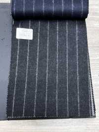 69582-41 26AW HERDREX [Tasmanian Flannel] Seide Und Wolle, Anthrazitfarbene Streifen[Textil] Kunishima Co., Ltd. Unterfoto
