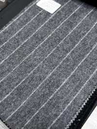 69582-55 26AW HERDREX [Tasmanian-Flanell] Seide Und Wolle, Graue Streifen[Textil] Kunishima Co., Ltd. Unterfoto