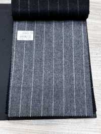 69582-55 26AW HERDREX [Tasmanian-Flanell] Seide Und Wolle, Graue Streifen[Textil] Kunishima Co., Ltd. Unterfoto