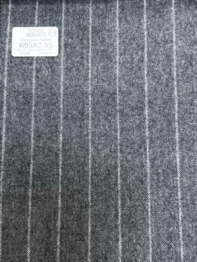 69582-55 26AW HERDREX [Tasmanian Flannel] Seide und Wolle grauer Streifen